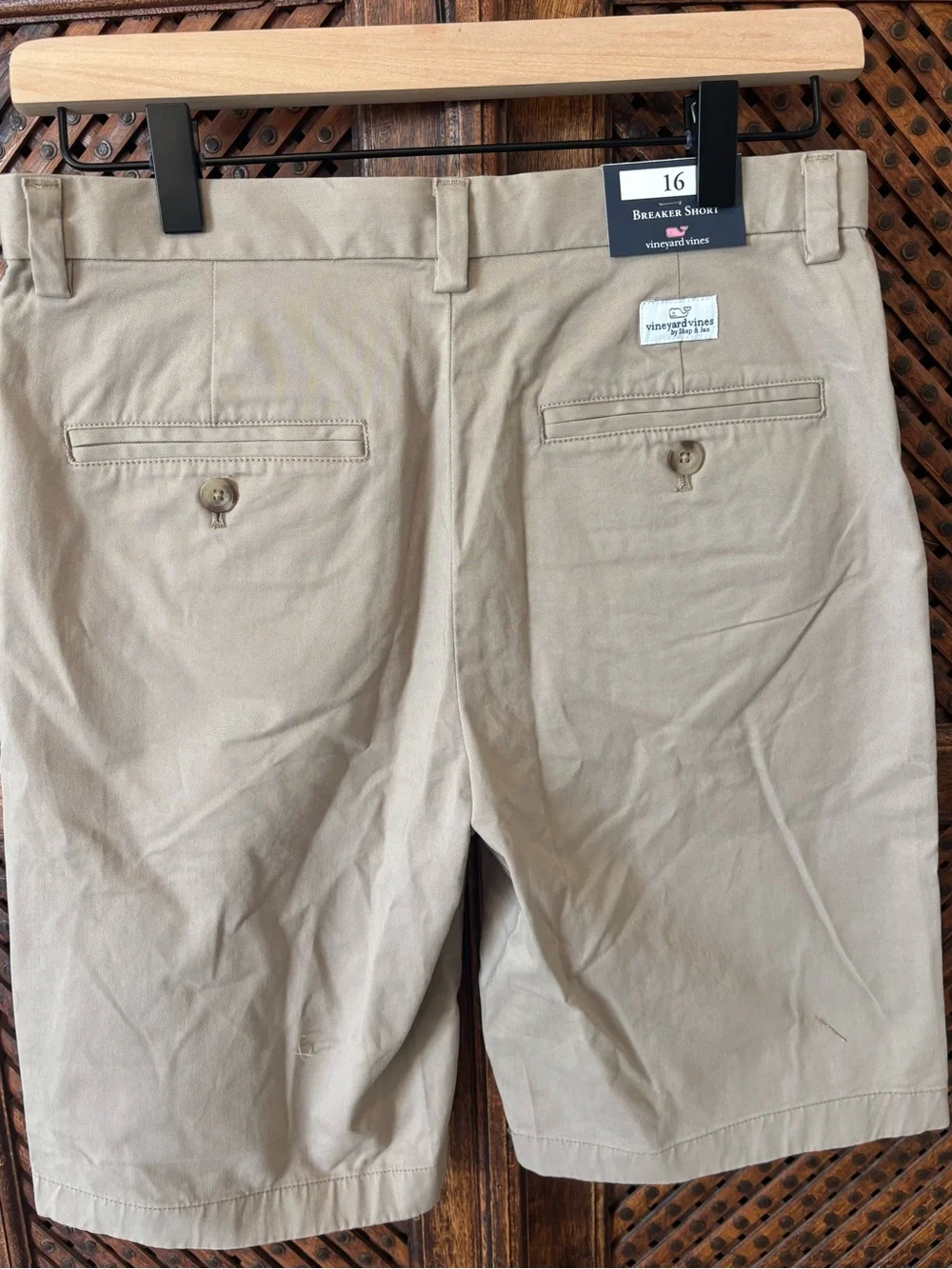 Vineyard Vines Boys Tan Chino Shorts